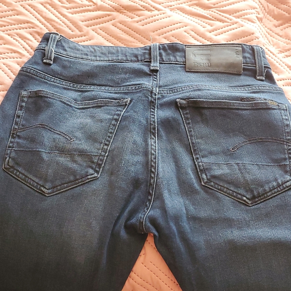 G-Star Raw Men's Blue Straight Jeans